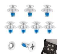 Udbrud 16 Pezzi Set di Viti Attacchi Snowboard, Viti di Montaggio per Snowboard in Acciaio Inossidabile con Rondelle M6 x 17 mm, Viti per Attacchi per Sci Parti Hardware di Ricambio per Snowboard