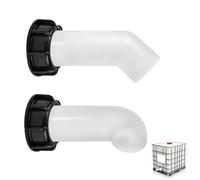 Udbrud 2 Pezzi Ugello di Scarico IBC, Adattatore IBC S60x6 Filettatura Grossa Ugello di Uscita Raccordo di Scarico IBC Accessori per Collettore di Scarico IBC Ugello Serbatoio Acqua Raccordo