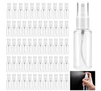 Udbrud 60Pcs Flacone Spray Vuoto, 30ml Bottigliette Spray Vuote in Plastica Profumo Plastica Spruzzini Piccolo Boccette Profumi Vuoti Spray Bottle Vaporizzatore Per Viaggi, Oli Essenziali e Dopobarba