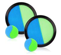 Udbrud Cattura Racchette Palline Set, Toss e Cattura Gioco della Palla Set con 2 Pagaie e 2 Giochi Bambini Catch Ball e Toss Game Set Palla Interessante Gioco All'aperto per Beach Play, Cortile