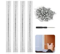 Udbrud Cerniera per Pianoforte, 4 Pcs Cerniere in Acciaio Inossidabile Cerniera a Vite Cerniere Pieghevoli Lucidate per Impieghi Gravosi per Finestre Cassette Attrezzi Scatole di Legno