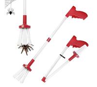 Udbrud Spider Catcher, Acchiappasogni con Manico Lungo, Cattura Insetti, Acchiappa Ragni, Trappola per Insetti Portatile, Acchiappa Ragni Telescopico per Vespe Scorpione Insetti Gambe (Rosa)