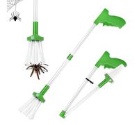 Udbrud Spider Catcher, Acchiappasogni con Manico Lungo, Cattura Insetti, Acchiappa Ragni, Trappola per Insetti Portatile, Acchiappa Ragni Telescopico per Vespe Scorpione Insetti Gambe (Verde)