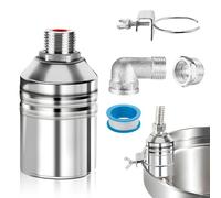 Udbrud Valvola Controllo Livello Acqua Automatico, 3/4" Valvola a Galleggiante, Acciaio Inossidabile 304 Valvola Galleggiante Serbatoio con Nastro di Tenuta Livello Galleggiante per Serbatoio Piscina