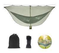 Udbrud Zanzariera da Campeggio per Amaca, Zanzariera Esterni con Corda e Custodia Cerniera a Doppia Faccia per un Facile Accesso per Zaino in Spalla, Viaggi All'aperto (Senza Amaca) (verde militare)
