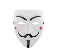 Udekit Hacker Maschera V per Vendetta Anonymous Maschera per Costume di Halloween Accessori Cosplay Partito per Puntelli