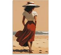 UDERUI Jack Vettriano Poster 《Donna in Abito Rosso》Arte da Parete Jack Vettriano Stampe Jack Vettriano Quadro su Tela Decorazioni per la casa Immagine 50x70cm Senza Cornice