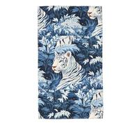 UDFKGLP Asciugamani con motivo tigre bianca come la neve, 70 x 40 cm, delicati sulla pelle, assorbenti, soffici e morbidi, per bagno, spiaggia, esterni