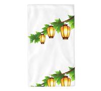 UDFKGLP Asciugamano con motivo Lanterns on The Treetops, 69,8 x 40,6 cm, delicato sulla pelle, assorbente, soffice e morbido, per bagno, spiaggia, esterni