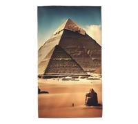 UDFKGLP Dreaming of The Pyramids of Khufu, asciugamano con motivo a piramidi di Cheope, 69,8 x 40,6 cm, delicato sulla pelle, assorbente, soffice e morbido, per bagno, spiaggia, ambienti esterni
