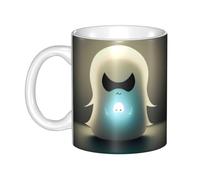 UDFKGLP Little Ghost's Light Pattern tazza in ceramica tazze per cappuccino, latte, cereali, yogurt, latte, bevande calde o fredde forno a microonde