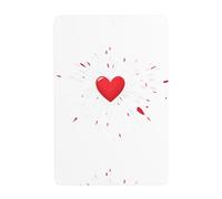 UDFKGLP Migliaia di frecce perforano il cuore Modello Pittura decorativa in latta 20,3 x 30,5 cm Realizzato in banda stagnata, resistente all'usura e durevole