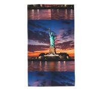 UDFKGLP Statua della Libertà, asciugamano con motivo USA 69,8 x 40,6 cm, delicato sulla pelle, assorbente, soffice e morbido, per bagno, spiaggia, esterni