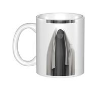 UDFKGLP Tazza in ceramica con motivo "Il mistero sotto il velo" per cappuccino, latte, cereali, yogurt, latte, bevande calde o fredde Forno a microonde