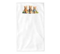 UDFKGLP The Friendship of The Three Little Bears - Asciugamani con motivo "L'amicizia dei tre piccoli orsi", 69,8 x 40,6 cm, assorbente, soffice e morbido, per bagno, spiaggia, esterni