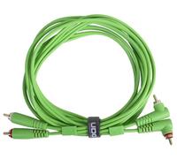 UDG - Set di cavi audio RCA dritti - RCA angolati, 3 m, colore: Verde