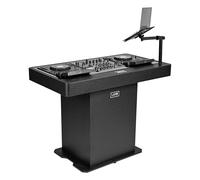 UDG U91106BL DJ PODIUM WORKSTATION struttura pieghevole a T, Nero finitura opaca