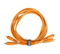 UDG Set di cavi audio RCA - RCA arancione diritto, 1,5 m, compatibile con tutti i dispositivi jack a jack