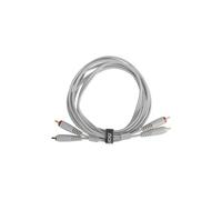 UDG Set di cavi audio RCA - RCA bianco dritto, 1,5 m, compatibile con tutti i dispositivi jack a jack