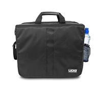 UDG Ultimate CourierBag DeLuxe Black, può contenere circa 40 dischi o 35 se con laptop all'interno, Nera