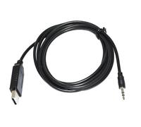 UDHBJEBQ Cavo di Programmazione USB PG-4W for TH-D7 TH-D7A TH-D7A(G) TH-D7E TH-D7E(G) A PC con USB RS232 su Jack TRS da 2,5 MM(1.8m,FT232RL Chip)