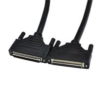 UDHBJEBQ Cavo SCSI CN68P cavo maschio a femmina 68 coppie 68 fori cavo dati alloggiamento metallico viti schegge fisse (0,5 m, iniezione stampaggio)