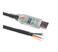 UDHBJEBQ Cavo seriale TTL da USB a 3,3 V 5 V Convertitore UART 6P Header 6 Pin 3V3 5V TTL TTL-232R-RPI for Pi 1,8 m(5V Logic Levels)