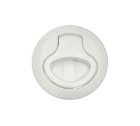 UDHBJEBQ Chiusura a Scatto for Porta da Pavimento in Nylon Bianco da 2" for Barca, Maniglia di Sollevamento, Fibbia Rotonda a Filo, Chiusura for Portello, for Ponte, Camper, Yacht