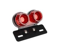 UDHKRF Fanale Posteriore Moto Fanale Posteriore Universale A LED per Moto, Luce di Direzione, Doppia Luce per Rimorchio, Luci di Stop, Supporto per Targa, Luce Posteriore A LED