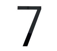 UDHSNJZG Adesivo con Numero Civico 3D, Targa in Plastica Autoadesiva, Numerica, Cassetta Postale, Appartamento, della Stanza Dell'hotel, Adesivi for La Casa Moderna(Black 7)