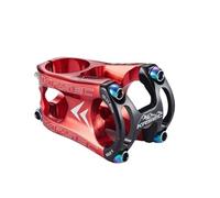 UDHSNJZG Attacco Manubrio MTB Attacco Manubrio Power Mountain Bike Bridge Manubrio Tubo Corto Cycling Asta da Tavolo Regolabile 28.6 * 31.8 50MM Riser(Red-Black)