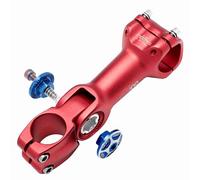 UDHSNJZG Attacco Manubrio MTB Attacco Manubrio Regolabile for Bici 31,8 mm MTB for Bicicletta 0-60 Gradi Tappo Riser Barra Rossa Prolunga for(CNC Red cap)