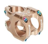 UDHSNJZG Attacco Manubrio MTB Tubi for Manubrio della Bicicletta Tubo Corto in Alluminio ad Alta Resistenza 31,8x35mm Accessori for Riser for for Mountain Bike da Strada(Titanium)