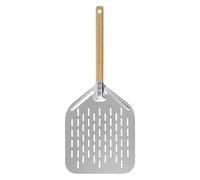 UDHSNJZG Pala Per Pizza Pala for pizza da 12 pollici in metallo antiaderente con manico in legno, vassoio di trasferimento for la cottura fatta in casa, torte, pane, pizze, utensili