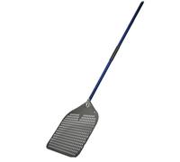 UDHSNJZG Pala Per Pizza Pala for pizza da 16 pollici, pala for perforata di grandi dimensioni, for rettangolare con manico in lega alluminio(Blue)