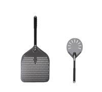 UDHSNJZG Pala Per Pizza Pala for pizza in alluminio rotonda, set di paletta for perforata con manico in metallo, for for accessori for(12inch 70cm set1)