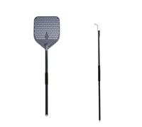 UDHSNJZG Pala Per Pizza Pala for pizza rettangolare con rivestimento duro in alluminio da 44/46 pollici, perforata, lunga, pala for, rimovibile, strumento for(12inch 80cm Brush)