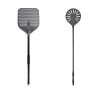 UDHSNJZG Pala Per Pizza Pala for pizza rettangolare con rivestimento duro in alluminio da 44/46 pollici, perforata, lunga, pala for, rimovibile, strumento for(12 inch 9 inch Long)