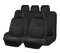 UDJCHK Coprisedili Auto per Jaguar I-Pace F-Pace E-Pace F-Type, Anteriore Stoffa Set Copri-Sedile Fodere per Anteriori e Posteriori con Airbag Laterale, Auto Set Coprisedili,Black