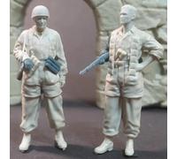 UDNDASBE 1/35 Soldato tedesco della seconda guerra mondiale Kit di modellismo in resina non verniciato e non assemblato (2 persone)//k9S6z4
