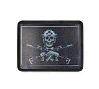 UDNFHL 1 Pezzo di Patch di Stoffa del Cranio, Patch di Stoffa Personalizzato retrò, Ornamenti di Abbigliamento, può Essere Usato in Vestiti, Zaini, Cappelli.