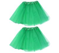 UDNFHL Gonna In Maglia Verde Da 2 Pezzi, Gonna Soffice Per Bambini, Comoda E Morbida, Performance Di Balletto Per Le Ragazze, Costume Classico.