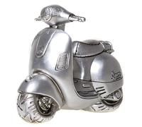 UDO Schmidt 89236 - Salvadanaio a Forma di Scooter in Argento Anticato
