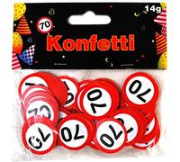 Udo Schmidt GmbH Divertenti Confetti Decorativi 70 " Motivo Segnale Stradale da 70. Compleanno