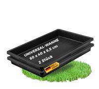 UDOPEA Saatschale Manna - Vaso Professionale per Piante, 60 x 40 x 6,5 cm, Stabile, Senza Fori, Impermeabile, per Piante, coltivazioni, Giardini (2)