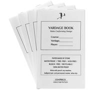 UDPARSCO Libro da golf Yardage (4 pezzi) UDPAR Golf Yardage Book (confezione da 4) PGA modelli vuoti Rite in the Rain All Weather Golf Notebook USGA Conforming