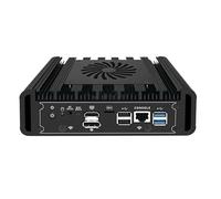 UDPTCP Micro Firewall Appliance, 6 porte LAN i226-V 2.5Gbe, Mini PC J6412 (4C/4T), 2* DDR4 1* M.2 Supporto AES-NI Barebone Router PC VPN, slot per scheda SIM, slot WiFi M.2, at/ATX, 4K HD DP, NO RAM