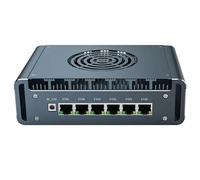 UDPTCP Micro Firewall Appliance, 6 porte LAN i226-V 2.5Gbe, mini PC senza ventola Intel Core i3-1215U 6 core, 2 x DDR5 1* M.2 Supporto AES-NI Barebone Router PC VPN, HDMI DP USB3.0 NO RAM NO SSD