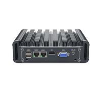 UDPTCP Micro Firewall Appliance, PC industriale, VPN, Router PC, Fanless Mini PC I5-4200U, Dual LAN, VGA, HDMI, COM, USB, supporto WiFi Dual Band per le imprese industriali, 4 GB RAM 64 GB SSD