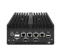 UDPTCP Mini PC 8505 senza ventola con DDR5 M.2 Nvme 4 i226 2.5G LAN, USB, HDMI, DP, tipo C, 82599ES 2 * 10G SFP+, WiFi, Micro Router Appliance, AES-NI, OPNsense, Senza RAM senza SSD